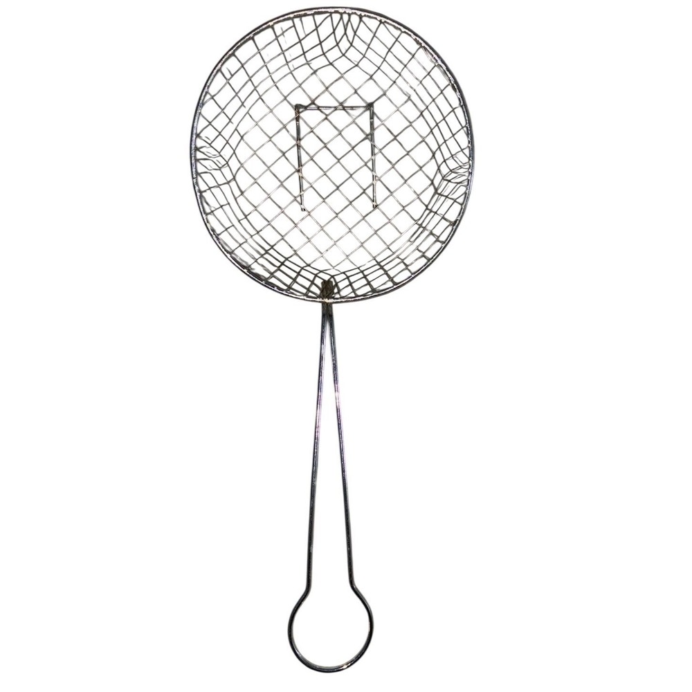 Round‎ Stainless Mesh Basket 7 Inch French Fryer Baskets With Handle